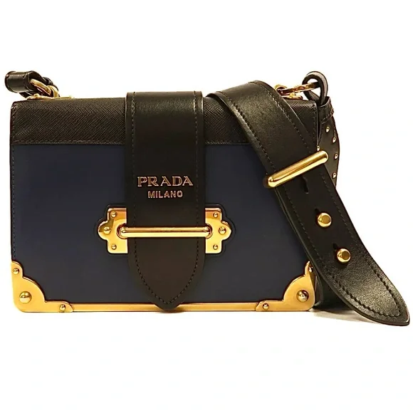 💎 City Calf Saffiano Bag Black crossbody leather - Picture 5 of 15